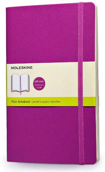 Couverture du livre « Carnet violet orchidée couverture souple grand format pages blanches » de Moleskine aux éditions Moleskine Papet