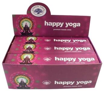 Couverture du livre « Encens green tree happy yoga - 15 grs » de  aux éditions Dg-exodif