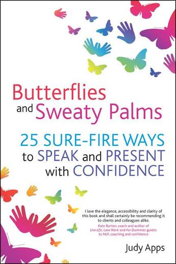 Couverture du livre « Butterflies and Sweaty Palms » de Apps Judy aux éditions Crown House Digital