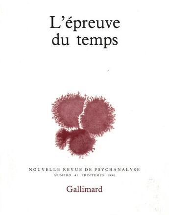 Couverture du livre « L'épreuve du temps » de  aux éditions Gallimard