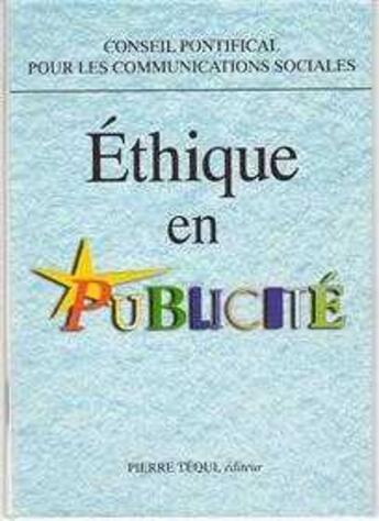 Couverture du livre « Ethique en publicité » de  aux éditions Tequi