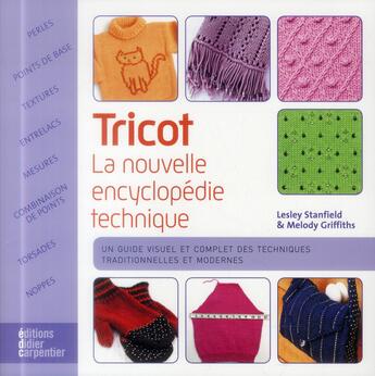 Couverture du livre « Tricot, la nouvelle encyclopédie technique » de  aux éditions Editions Carpentier