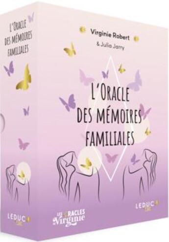 Couverture du livre « Oracle des mémoires familiales » de Virginie Robert et Julia Jarry aux éditions Leduc