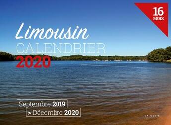 Couverture du livre « Calendrier 2020 ; Limousin » de  aux éditions Geste