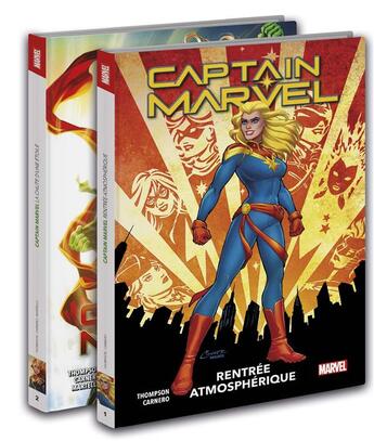 Couverture du livre « Captain Marvel : Tome 1 et Tome 2 » de Kelly Thompson et Carmen Carnero aux éditions Panini