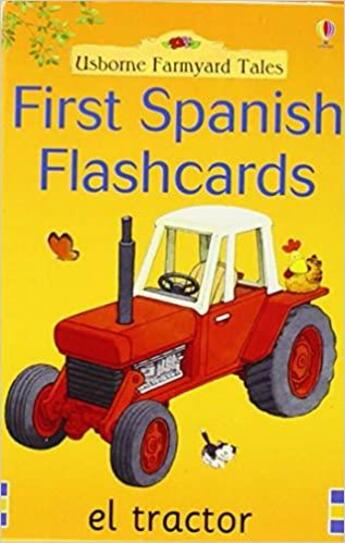 Couverture du livre « First Spanish flashcards » de  aux éditions Usborne