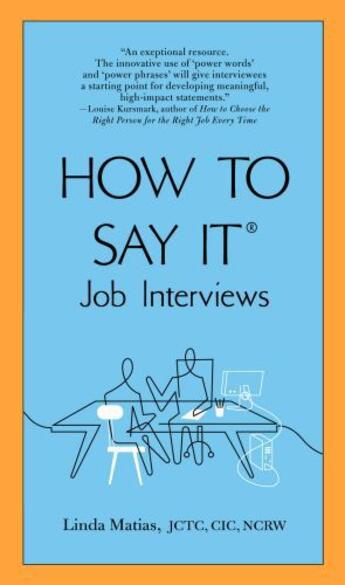 Couverture du livre « How to Say It Job Interviews » de Matias Linda aux éditions Penguin Group Us