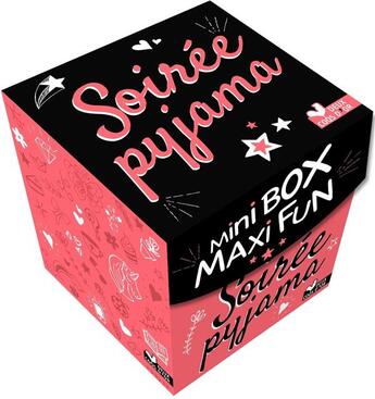 Couverture du livre « Mini box maxi fun soirée pyjama - boîte avec cartes » de  aux éditions Deux Coqs D'or