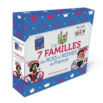 Couverture du livre « Les 7 familles des rois et reines de France » de Martine Laffon aux éditions Flammarion