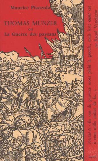 Couverture du livre « Thomas Munzer » de Maurice Pianzola aux éditions Insomniaque