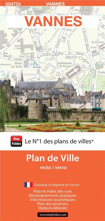 Couverture du livre « Vannes (édition 2019) » de  aux éditions Blay Foldex