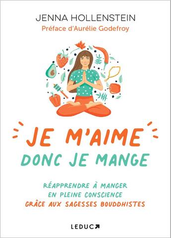 Couverture du livre « Je m'aime donc je mange » de Jenna Hollenstein aux éditions Leduc