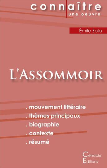 Couverture du livre « L'assommoir, d'Emile Zola » de  aux éditions Editions Du Cenacle