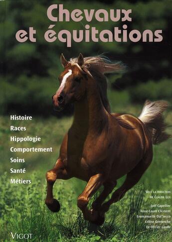Couverture du livre « Chevaux et équitations » de Claude Lux aux éditions Vigot