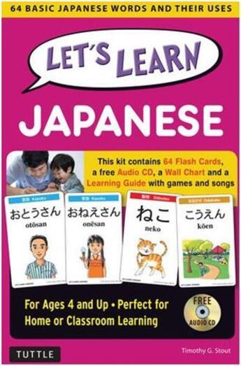 Couverture du livre « Let's learn japanese kit » de  aux éditions Tuttle