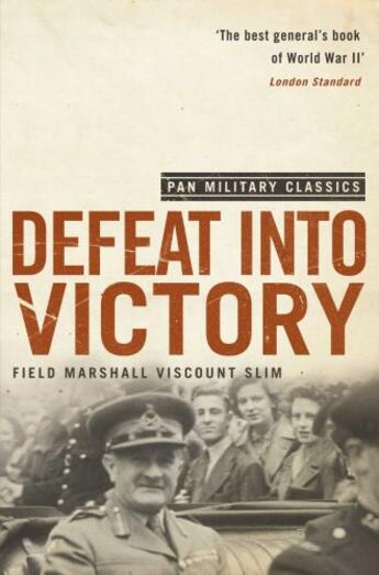 Couverture du livre « Defeat Into Victory » de Slim William aux éditions Pan Macmillan