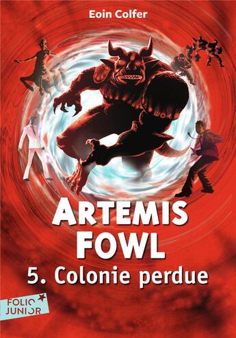 Couverture du livre « Artemis Fowl Tome 5 : colonie perdue » de Eoin Colfer aux éditions Gallimard-jeunesse