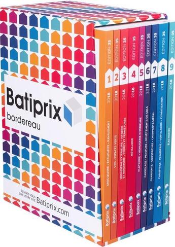 Couverture du livre « BATIPRIX ; COFFRET T.1 A T.9 (édition 2018) » de  aux éditions Groupe Moniteur