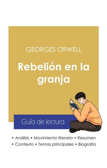 Couverture du livre « Guía de lectura rebelion en la granja de Georges Orwell (analisis literario de referencia y resumen » de  aux éditions Paideia Educacion