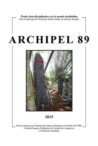 Couverture du livre « Archipel, n 89/2015 » de Auteurs Divers aux éditions Maison Des Sciences De L'homme