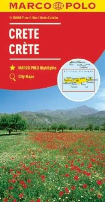 Couverture du livre « Crete 1 : 150 000 » de  aux éditions Mairdumont