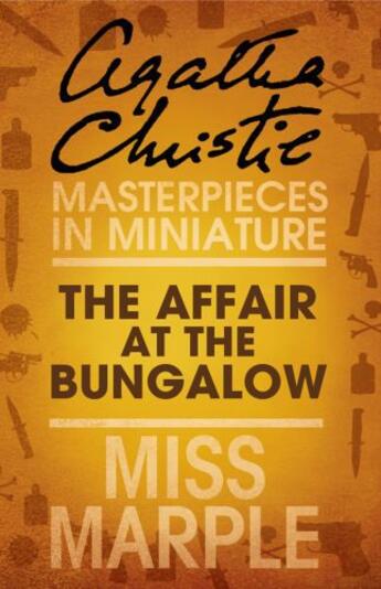 Couverture du livre « The Affair at the Bungalow » de Agatha Christie aux éditions Epagine