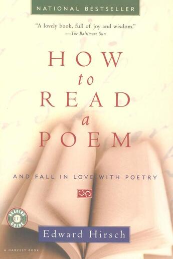Couverture du livre « How to Read a Poem » de Hirsch Edward aux éditions Houghton Mifflin Harcourt