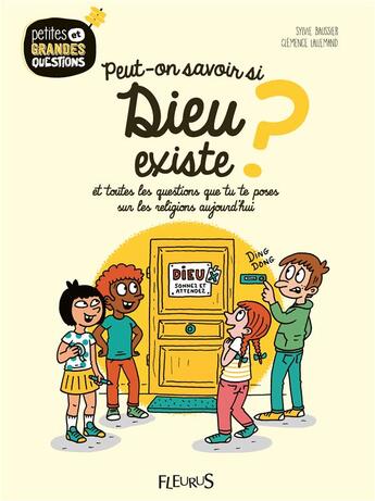 Couverture du livre « Peut-on savoir si dieu existe ? » de Sylvie Baussier et Clemence Lallemand aux éditions Fleurus