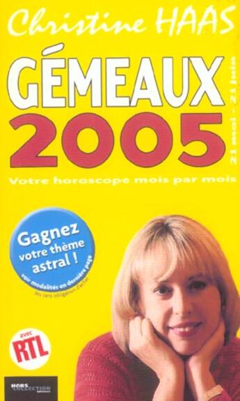 Couverture du livre « Gemeaux 2005 » de Christine Haas aux éditions Hors Collection