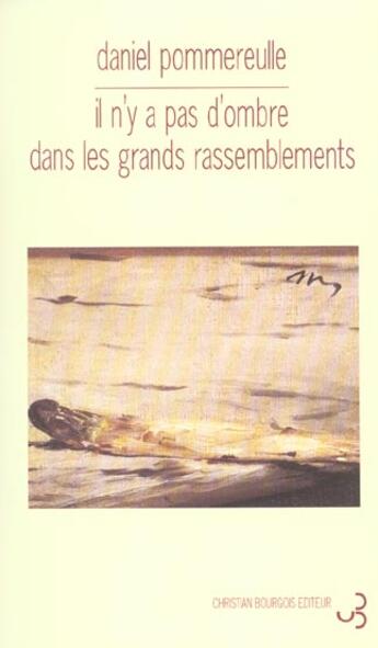 Couverture du livre « Il n'y a pas d'ombre dans les grands rassemblements » de Pommereulle Daniel aux éditions Christian Bourgois