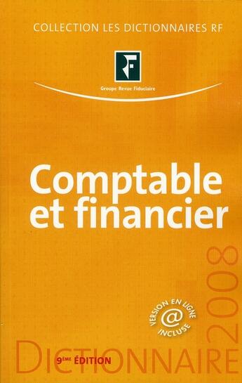 Couverture du livre « Comptable et financier » de Collectif Grf aux éditions Revue Fiduciaire