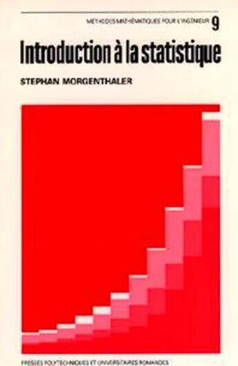 Couverture du livre « Introduction a statistique » de Morgenthaler aux éditions Ppur