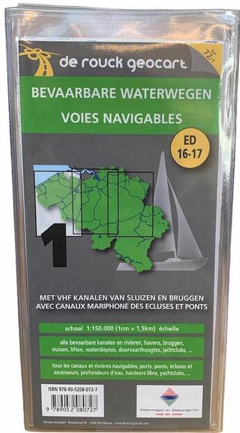 Couverture du livre « 072 belg.waterwegen 4 voies navig. » de  aux éditions De Rouck