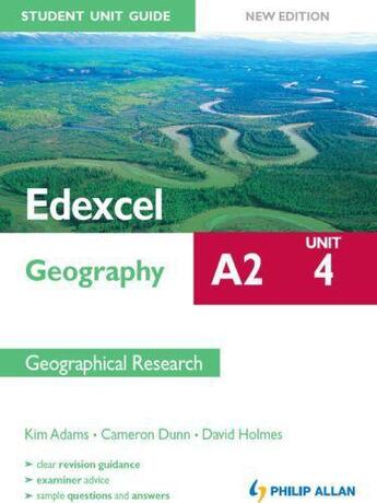 Couverture du livre « Edexcel A2 Geography Student Unit Guide New Edition: Unit 4 Contempora » de Kim Adams aux éditions Hodder Education Digital