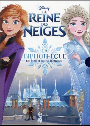 Couverture du livre « La Reine des Neiges : la bibliothèque des films et courts-métrages » de Disney aux éditions Disney Hachette