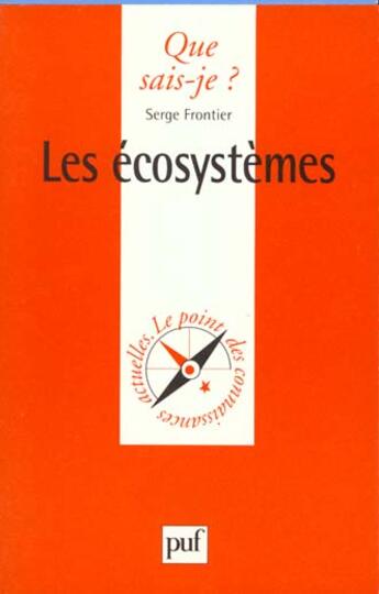 Couverture du livre « Les ecosystemes qsj 3483 » de Frontier S. aux éditions Que Sais-je ?