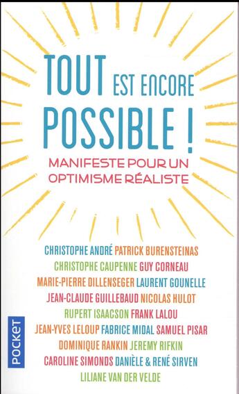 Couverture du livre « Tout est encore possible ! manifeste pour un optimisme réaliste » de  aux éditions Pocket