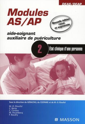 Couverture du livre « Modules AS/AP t.2 ; état clinique (2e édition) » de Geracfac+Rioufol-M+C aux éditions Elsevier-masson