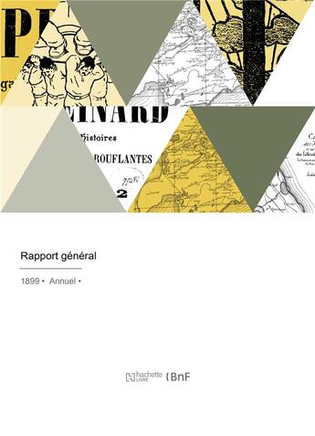 Couverture du livre « Rapport general » de Congo aux éditions Hachette Bnf