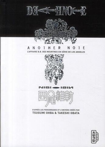 Couverture du livre « Death note t.1 : another note » de Nisioisin et Takeshi Obata aux éditions Kana