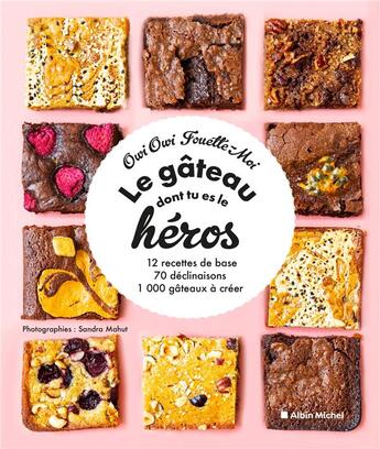 Couverture du livre « Le gâteau dont tu es le héros : 12 recettes de base, 70 déclinaisons, 1000 gâteaux à créer » de Sandra Mahut et Owi Owi Fouette-Moi aux éditions Albin Michel