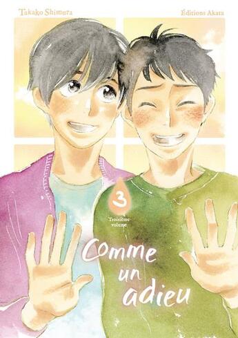 Couverture du livre « Comme un adieu Tome 3 » de Takako Shimura aux éditions Akata