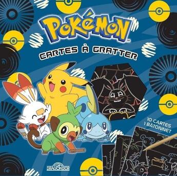 Couverture du livre « Pokemon - cartes a gratter pikachu et les starters de galar » de The Pokemon Company aux éditions Les Livres Du Dragon D'or