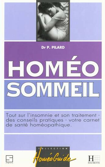 Couverture du livre « Homeo Sommeil » de Patrick Pilard aux éditions Hachette Pratique