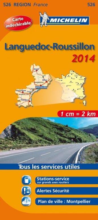 Couverture du livre « Cr 526 Languedoc Roussillon 2014 » de Collectif Michelin aux éditions Michelin