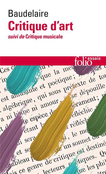 Couverture du livre « Critique d'art ; critique musicale » de Charles Baudelaire aux éditions Gallimard