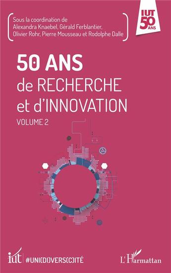 Couverture du livre « 50 ans de recherche et d'innovation t.2 » de  aux éditions L'harmattan