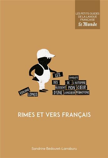 Couverture du livre « Rimes et vers français » de Sandrine Bedouret-Larraburu aux éditions Garnier