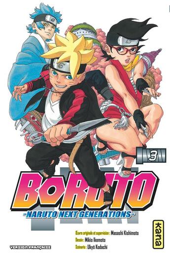Couverture du livre « Boruto - Naruto next generations Tome 3 » de Masashi Kishimoto et Ukyo Kodachi et Mikio Ikemoto aux éditions Kana