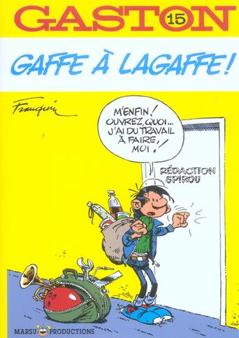 Couverture du livre « Gaston Tome 15 : gaffe à Lagaffe » de Jidehem et Andre Franquin aux éditions Marsu Productions